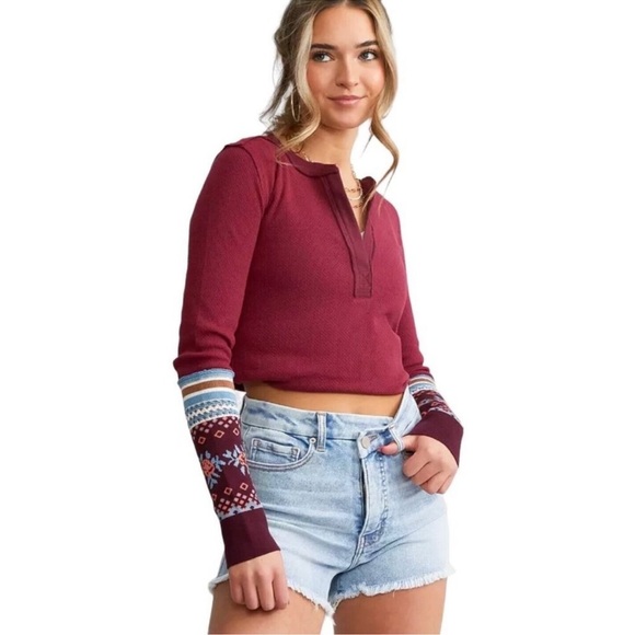 NWT Free People Mikah Layering Cuff Wine Combo - Picture 5 of 12